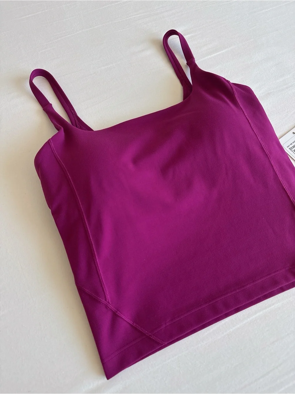 lululemon Strappy Nulu Shelf Tank Magenta Purple MGPR Size 2